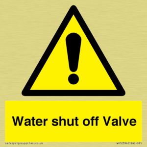 Water shut off Valve